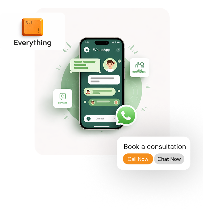 WhatsApp & Multi-Platform Chatbot Hero